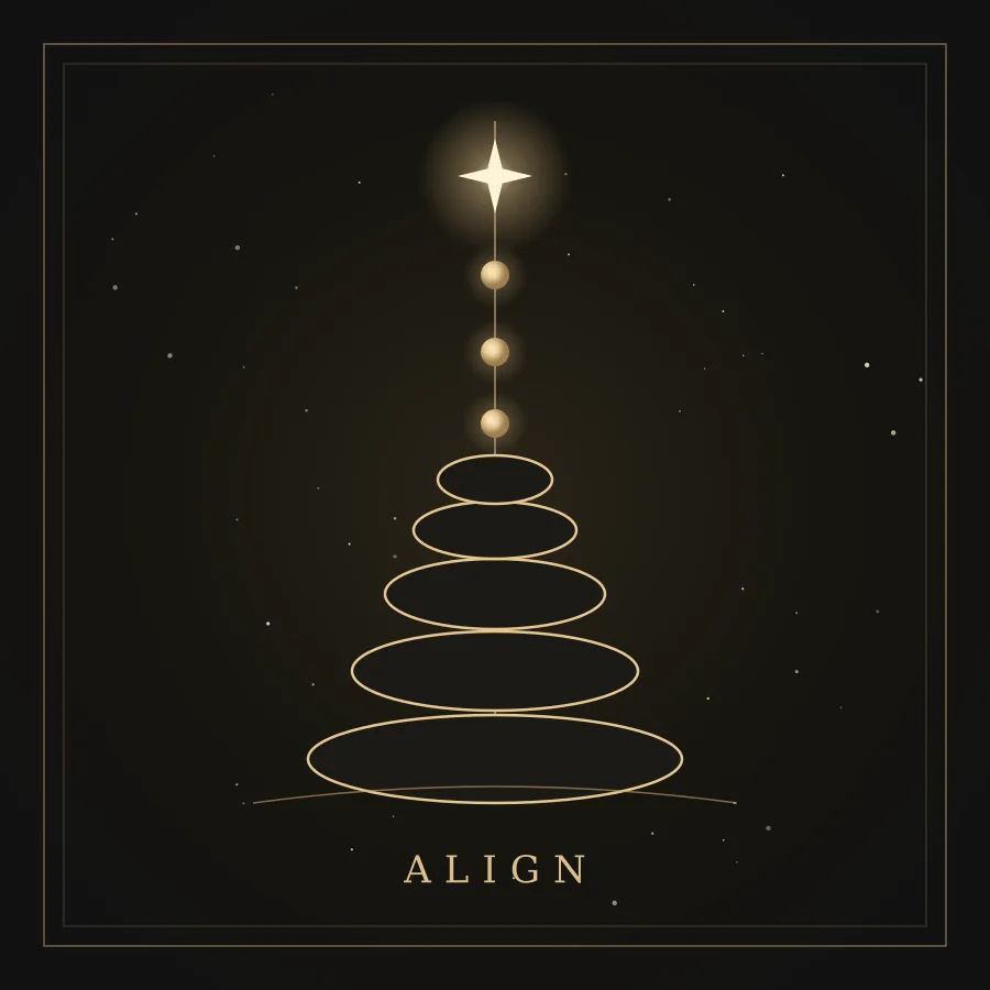 Align: balanced stones beneath a column of light